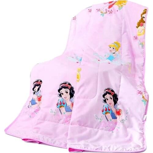 Disney Pink Princess Summer Quilt for Girls Bedroom Decor Thin Comforter Duvet 150*200 cm 200*230 Size Bedding Childrens Room