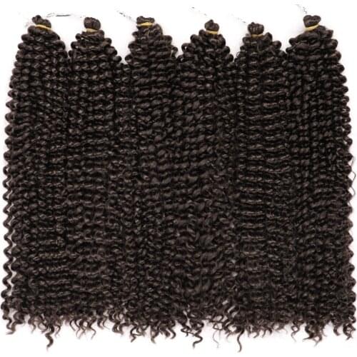 ONYX Long 18inch Passion Twist Crochet Hair Extensions Synthetic Water Wave Braiding Hair Bohemia Crochet Braids