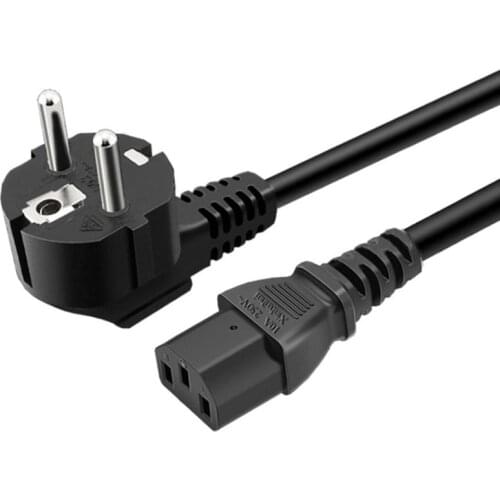 Power Cord Cable EU US UK Type Power Supply Cable 1.5 Meters For PC Computer Monitor Printer TV