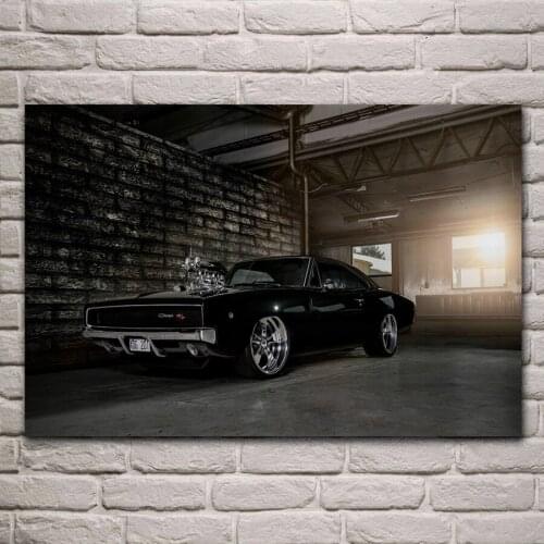1968 muscle cars hot rod engine sports car KA291 living room home wall modern art decor wood frame poster