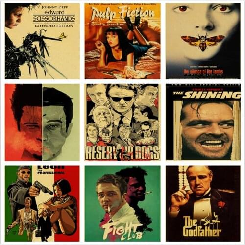 Pulp Fiction Fight Club Kill Bill Leon Shameless Bastard Movie Diamond Painting 5D Retro Diamond Embroidery Cross Stitch Set Art