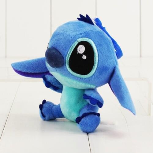 10cm 1pcs Lilo and Stitch plush cartoon doll toys cute stitch stuffed soft funny keychain pendant good Christmas gift for kids