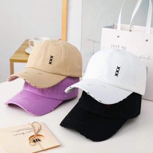 New Fashion Unisex Baseball Cap Kpop Style XXX Embroidery Cap For Men Women High Quality Outdoor Couples Streetwear Sports Hat