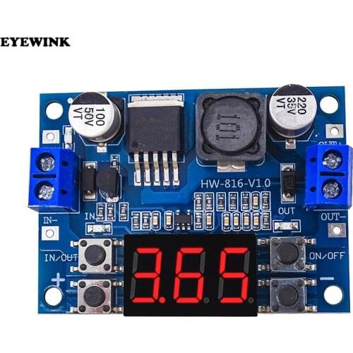 DC-DC LM2596S adjustable step-down 3A regulated power module on-board power supply 5.5/35V to 0/30V