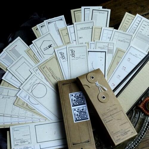 Retro Simple Bottom Note Paper DIY Scrapbooking Decorative Thick Card Material Paper