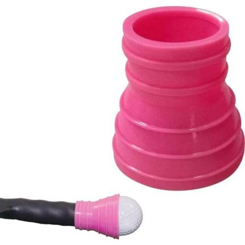 Golf Ball Rubber Pickup Retriever Grabber Pick-up Suction Cup For Putter Grip Golf Ball Golf Training Aids Golf Accessoriess