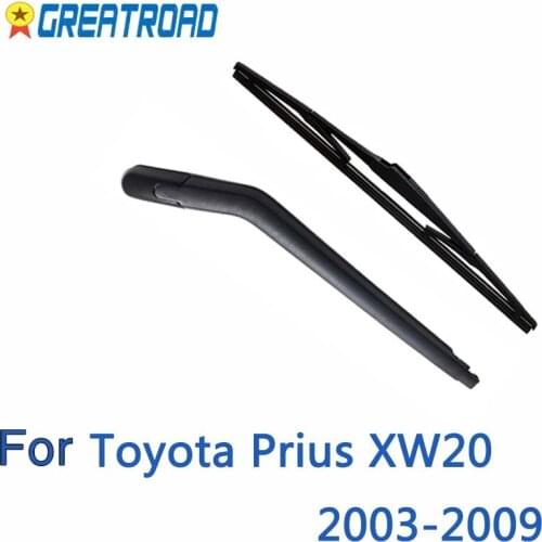 Wiper 16" Rear Wiper Blade & Arm Set Kit For Toyota Prius XW20 2003-2009 Windshield Windscreen Window
