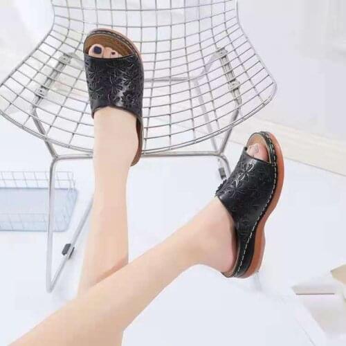 Woman Slippers Sandals Fashion Casual Open Toe Fish Mouth Platform Wedges Slippers Women Summer Sandals Slip-On Women Shoes