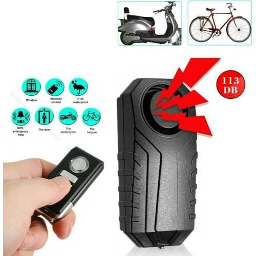 Alarm Bicycle Security-Lock Motorcycle-Bike Remote-Control Anti-Theft Rechargeable Vibration Alarm For Xiaomi Rechargeable