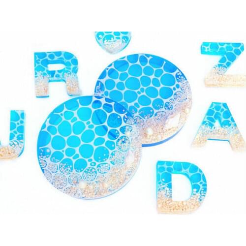 Water Wave Silicone Molds DIY Ocean Style UV Resin Charms Tools Water Ripple Jewelry Accessories Mold