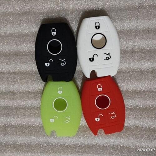 3 Button Silicone Remote Key Cover Case Fob Fit For Mercedes-Benz