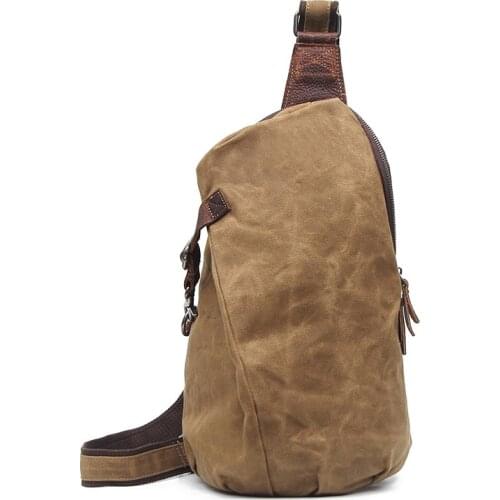 SUUTOOP Mens Vintage Multifunction Crossbody Bag Shoulder Bag Man Waterproof Travel Sling Messenger Pack Chest Bag for Male