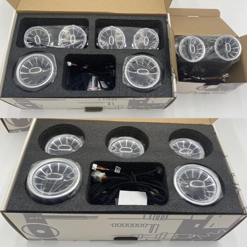 For Benz Air Vent Turbine Nozzle Lamp A/C/E/S/V/CLA/GLA/GLC W176 W205 W213 W222 W447 W117 W156 X253 LED Car Outlet Ambient Light