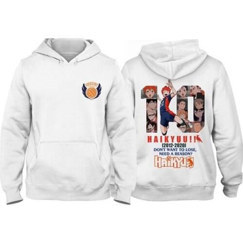 SUNOWE Haikyuu Hoodies Men Funny Japanese Anime Streetwear Couple Sweatshirt Cartoon Print Women Hoodie Fashion Pullover Hoodie