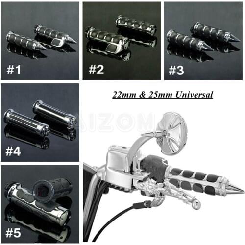 22/25mm Motorcycle Universal Aluminum Hand Grips w/ Throttle For Harley Electra Glide YAMAHA SUZUKI KAWASAKI HONDA Shadow 750