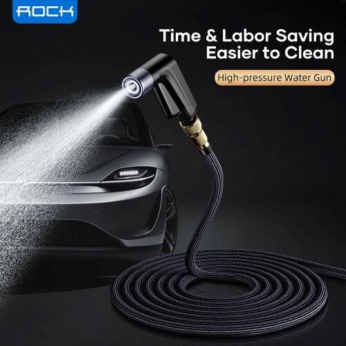 ROCK Car Water Gun Metal High Pressure Cleaner Auto Car Washer Spray Car Washing Machine Electric Cleaning Auto Device Styling