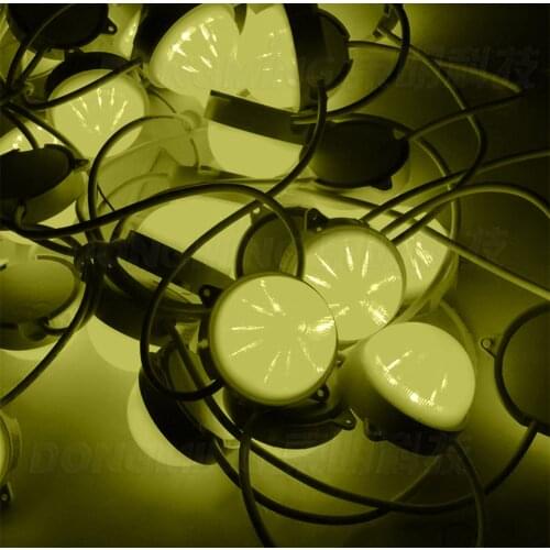 WS2801 rgb modules in led Waterproof IP68 DC 12V led point lights 3leds drop-in IC led pixel point light 40pcs/lot