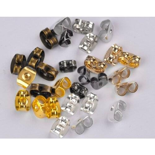 5000pcs Metal Butterfly Earring Stoppers Earring Back Earring Findings for Jewelry Making Supplies Wholesale