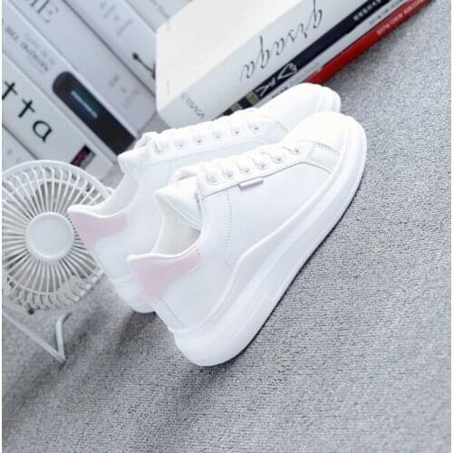 Women Chunky Sneakers Platform 2021 Fashion Spring Breathable Comfort Running Casual Couple Sport Shoes White Plus Size 35-44