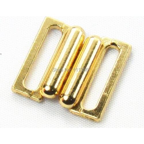 100pieces Craft Gold ToneMetal Waist Extender Hooks & Eyes Clasps Sewing On Garment Button for Clothes Hooks 18mm K118