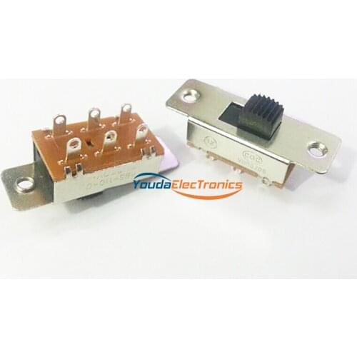 2pcs 6 pin ON-OFF switch toggle switch 3A 250VAC PBS-110-C instrument switch