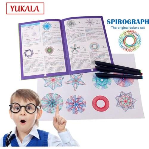22 pcs Spirograph Drawing Toys Accessories Drafting Tools Learning Art Sets For Children Education Creative Toys For Kids gift