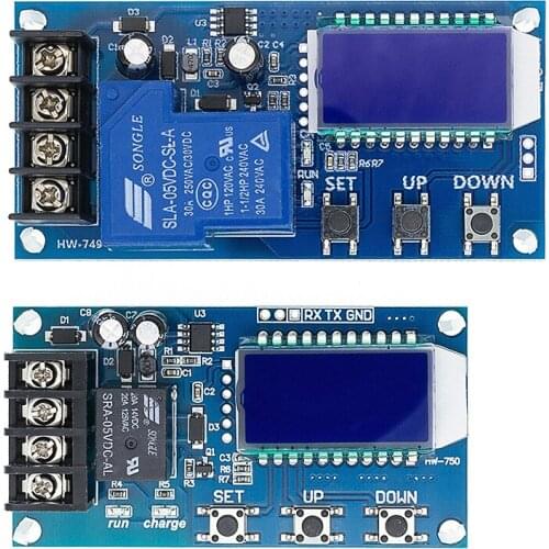 6-60v 30A 10A Lead-acid Solar Battery Charge Controller Protection Board charger Time switch 12v 24v 36v 48v battery capacity