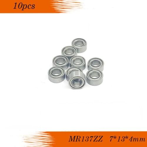 Free shipping 10pcs radial ball bearing MR137ZZ abec-3 P6 7*13*4 7x13x4mm metal shield MR137Z ball bearing