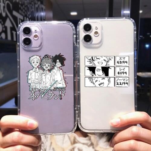 ZUIDID Anime The Promised Neverland Phone Case For iphone 12 Pro Max 11 X XR XS 8 7 6 Plus SE20 Clear Soft Silicone Cover Fundas