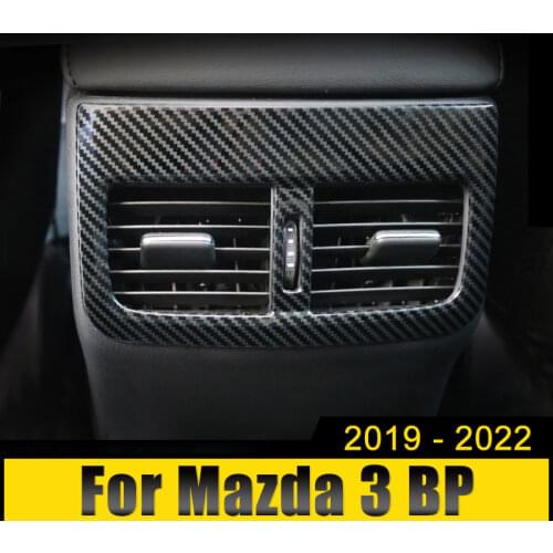 For Mazda 3 Axela BP 2019 2020 2021 Car Interior Rear Air Conditioner Vent Cover AC Outlet Frame Trim Car Outer Case Accessories