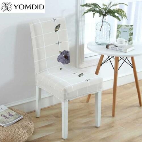 2Pcs Chair Cover Polyester Spandex Strech Dining Room Chair Covers kitchen Printed Chair covers seat cover Cubierta de la silla