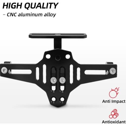 For cbr600rr Universal Motorcycle License Plate Mount Holder For BMW R1200GS Z750 R3 GXSR 600 K 1600 Rear License Holder Bracket