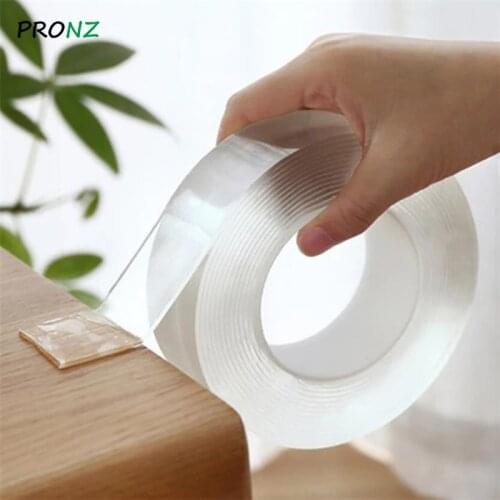 Double Sided Nano Tape Washable Mildew Strong Adhesive Tape Kitchen Sink Bathroom Toilet Crevice Strip Transparent Self-adhesive