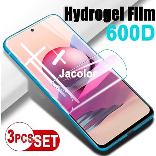 3PCS Hydrogel Film For Xiaomi Redmi Note 10 Pro Water Gel Films Xiomi Redmy Note10 10Pro 10s Note10Pro Max Not Protective Glass