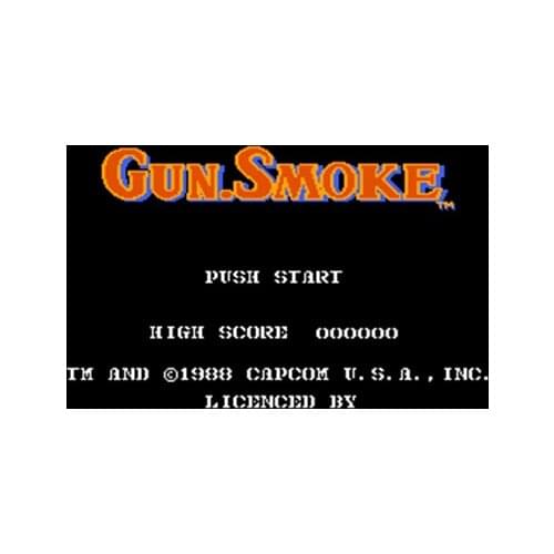 GUNSMOKE Region Free 60 Pin 8Bit Game Card For Subor Game Players