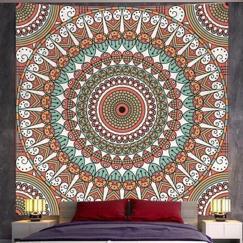 Indian psychedelic scene home art decoration Mandala tapestry Hippie yoga mat Bohemian decorative sheet sofa blanket