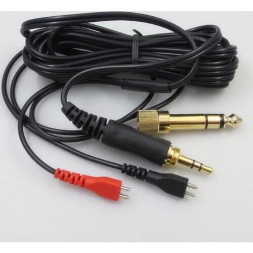 Cable For sennheiser hd25 hd5-1 hd265 hd535 hd545 hd560 hd565 hd580 hd600 hd650 Headphones Gold Plated
