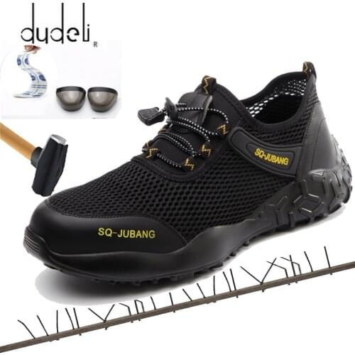 Dropshipping Men And Women Steel Toe Air Safety Boots Indestructible Ryder Shoes light Work Sneakers Breathable Safety Shoes