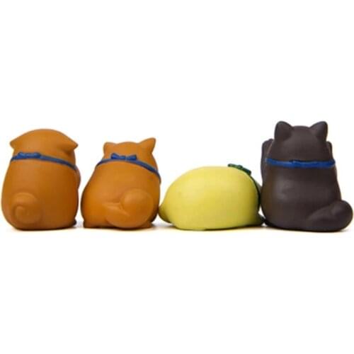 ZOCDOU 1 Piece Cute Fat Shiba Hand-made Shiba Inu Small Statue Little Figurine Crafts Figure Ornament Miniatures