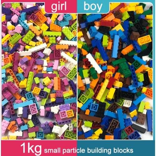 1KG Random DIY Building Blocks Sets City Creative Bricks Compatible All Brands Classic Educational Assemble Toys for Boy girl