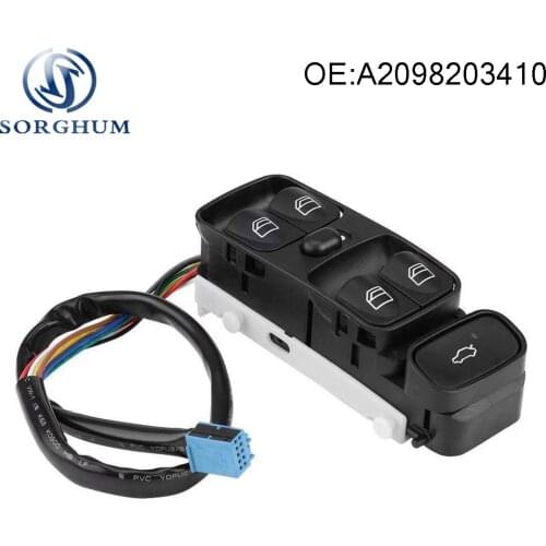 New A2098203410 Front Left Power Master Window Switch For MERCEDES C CLASS W203 C180 C200 C220