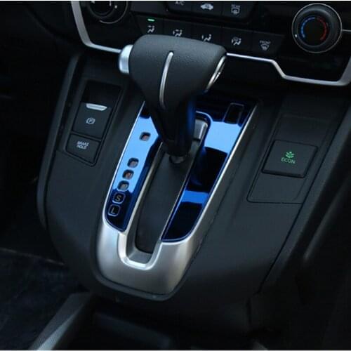 Car Shift position panel decoration for Honda CRV 2017 2018 2019 2020 Gear Shift Control Panel Cover Sticker Accessories