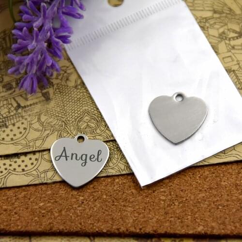 20pcs--stainless steel charms"angel"5 style for choosing DIY Charms pendants