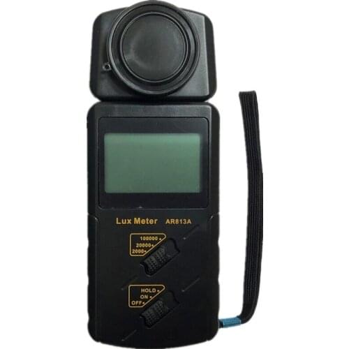 SMART SENSOR AR813A Handheld LCD Screen Digital Lux Meter Luxmeter Illuminometer Light Meter Measuring Range: 1~100.000lux