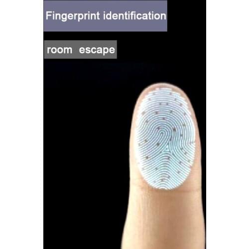 Secret real life room escape room props fingerprint identification organ