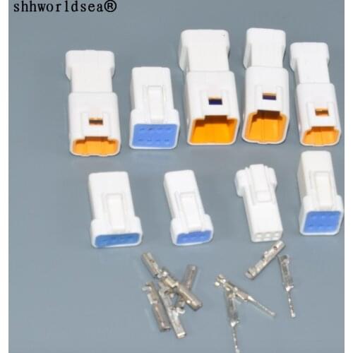 Shhworldsea 2 3 4 6 8Pin Male Female Automotive Connector Plug Housing With Terminal For JST 02R-JWPF-VSLE-S 02T-JWPF-VSLE-S