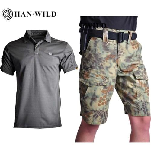 HAN WILD Mountainskin Summer Short&shirts Mens Camo Cargo Shorts Military Male Jogger Board Suit Clothing Mens Hiking Shorts