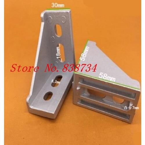 10pcs 3060 corner fitting angle aluminum 30 x 60 connector bracket fastener match 3030 industrial aluminum profile