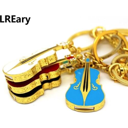Cartoon Violin USB Flash Drive 8GB 16GB 32GB Metal Guitar Pen Drive 4GB Disk Key Musical Instruments USB 2.0 Stick