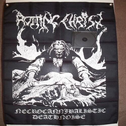 Venom Music Band Poster Four Holes Banners Wall Flags Tapestry Cloth Art Bar Cafe Hotel Theme Background Decoration